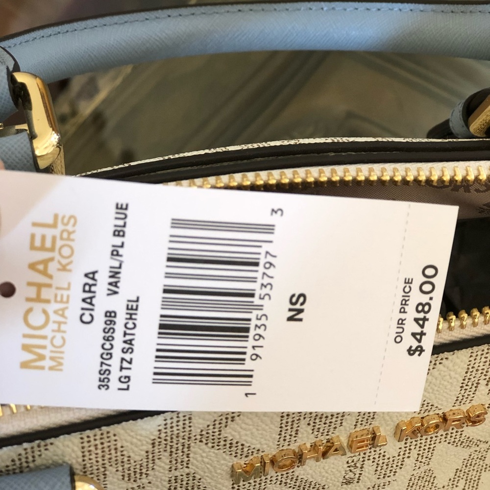 NWT Michael Kors LG Ciara Handbag&wallet&pom pom - Picture 4 of 8